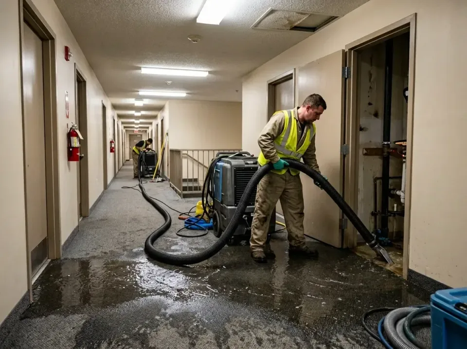 multi-unit-apartment-hallway-f-005 — frequently asked questions, Emergency Burst Pipe Water Extraction & Removal in Merkel,…